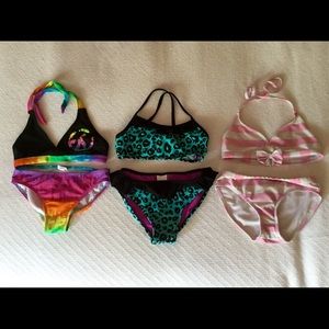 BUNDLE of 3 . M 7-8 GIRLS SWIM SUIT